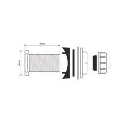McAlpine  Boss Connector White 22mm