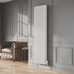 Reina 1800mm x 465mm 8217BTU White Vertical 2 Column Radiator