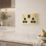 LAP  13A 2-Gang SP Switched Socket + 3A 45W 2-Outlet Type A & C USB Charger Satin Brass with Black Inserts