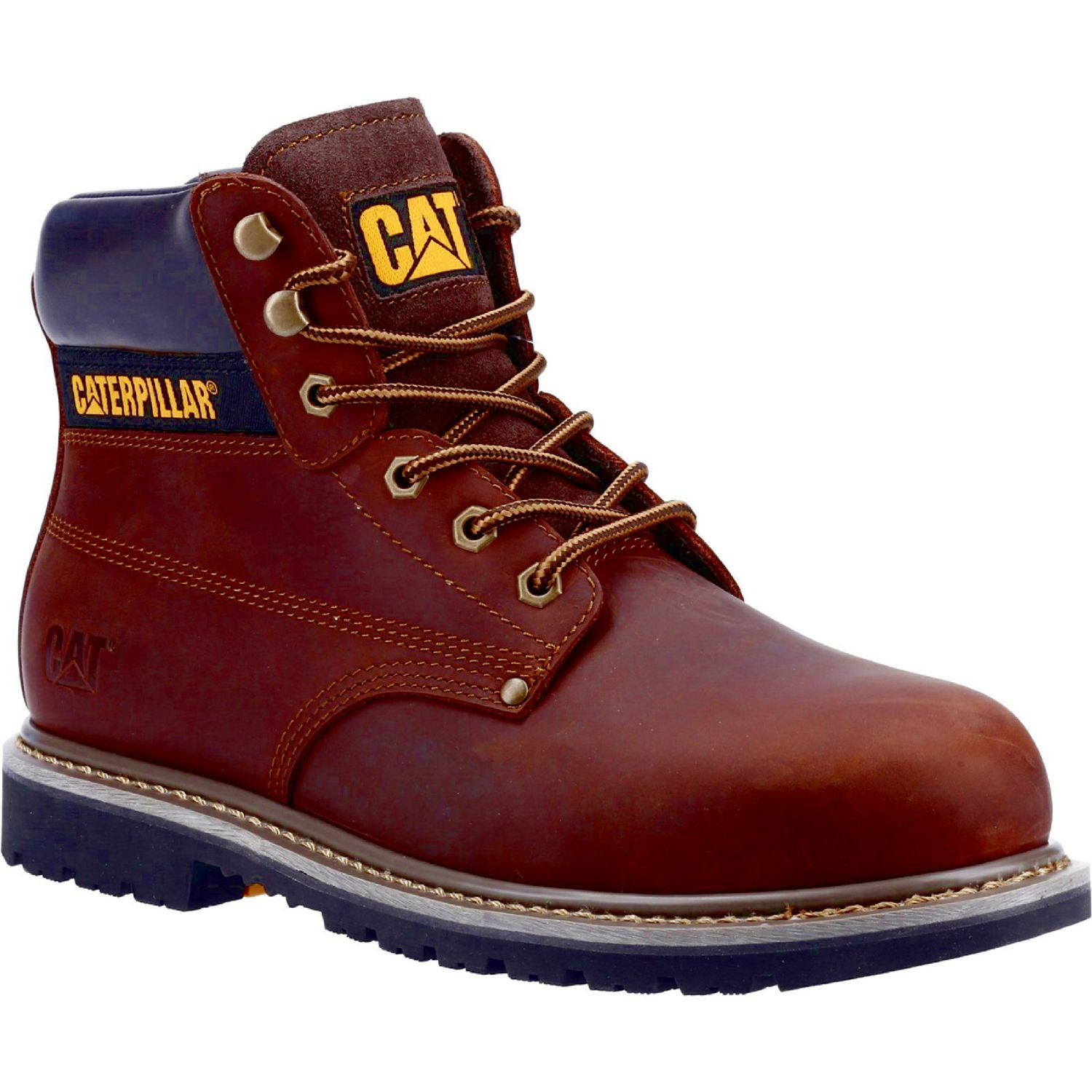 CAT Powerplant Size 8 Brown Water-Resistant Steel Toe Cap Safety Boots (719PR)