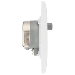 British General 800 Series 2-Gang Quadruplex TV Socket White