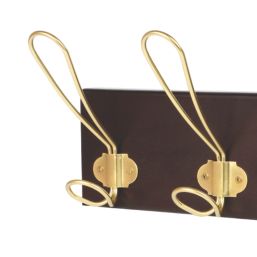 Essentials 4-Hook Rail Pine 425mm x 147mm