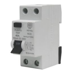 MK Sentry H5740S 40A 100mA 2-Pole A Curve  RCD