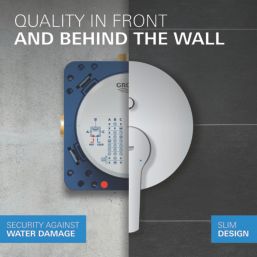 Grohe Start Edge HP Rear-Fed Concealed Chrome  Shower System