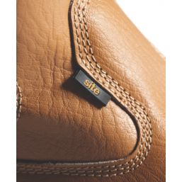 Site Gravel Size 10  Tan  Steel Toe Cap Safety Rigger Boots