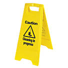 Caution Cleaning in Progress A-Frame Safety Sign 600mm x 290mm