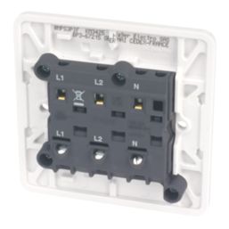 Hager Sollysta WMPS3PIF 10A 1-Gang 2P+E Fan Isolator Switch White