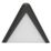 4lite Hampton Triangular LED Black Cool White Under Cabinet Light Without Bezel 3.5W 200lm