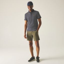 Regatta Tiver Polo Shirt Navy / Stone White Stripe 3X Large 53.5" Chest