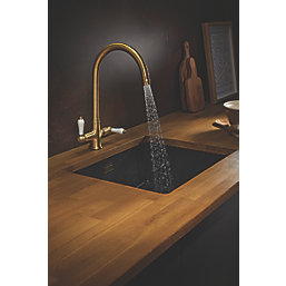Clearwater Elegance Dual-Lever Monobloc Tap Brushed Bronze PVD