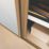 Spacepro Classic 4-Door Sliding Wardrobe Door Kit Oak Frame Oak / Mirror Panel 2978mm x 2260mm