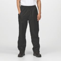 Regatta Linton Waterproof  Work Trousers Black Large 36.5" W 32" L