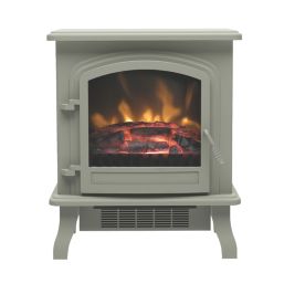 Be Modern Colman French Grey Electric Freestanding Stove 445mm x 528mm