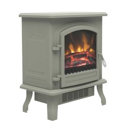 Be Modern Colman French Grey Electric Freestanding Stove 445mm x 528mm