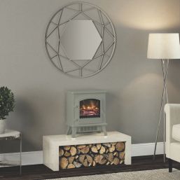 Be Modern Colman French Grey Electric Freestanding Stove 445mm x 528mm