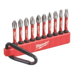 Milwaukee Shockwave 2mm Round Shank Mixed Screwdriver Bit Set 10 Pieces