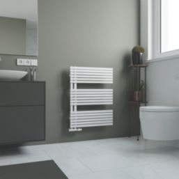 Ximax Watson Open 765mm x 600mm 1382BTU White Vertical Towel Radiator