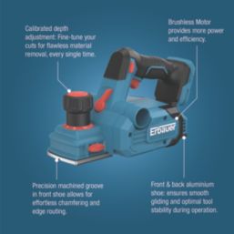 Erbauer ERI1108PLN
 18V Li-Ion EXT Brushless Cordless Planer - Bare