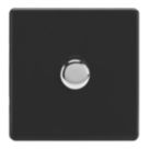 Varilight V-Dim 1-Gang 2-Way  Dimmer Switch  Jet Black