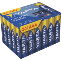 Varta Longlife Power  AAA 1.5V Alkaline Batteries 24 Pack