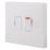 British General 900 Series 13A Switched Fused Spur & Flex Outlet  White  5 Pack