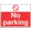 "No Parking" Sign 300mm x 400mm