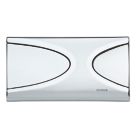 Fluidmaster Schwab Targa 227719 Dual-Flush Flushing Plate Gloss Chrome