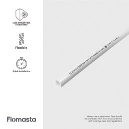 Flomasta  Push-Fit PE-X Barrier Pipe 15mm x 50m White