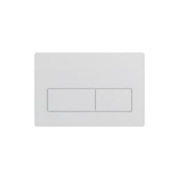 Dual Water-Saving Low Volume Flush Rectangular Flushing Plate White