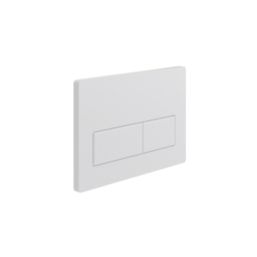 Dual Water-Saving Low Volume Flush Rectangular Flushing Plate White