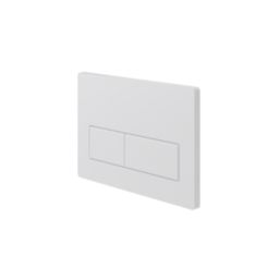 Dual Water-Saving Low Volume Flush Rectangular Flushing Plate White