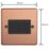 Varilight  10A 3-Gang 2-Way Light Switch  Brushed Copper