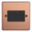 Varilight  10A 3-Gang 2-Way Light Switch  Brushed Copper