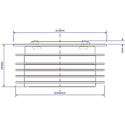 McAlpine  Push-Fit 1-Inlet Drain Connector 110mm