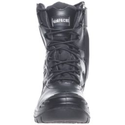 Apache Combat   Safety Boots Black Size 11