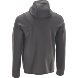 Mascot Customized Front Zip Fleece Hoodie Grey Medium 39.5" Chest