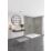 Splashwall Scafell Slate Postformed Bathroom Wall Panel Stone Grey 2420mm x 1200mm x 10mm