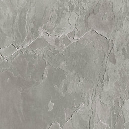 Splashwall Scafell Slate Postformed Bathroom Wall Panel Stone Grey 1200mm x 2420mm x 10mm
