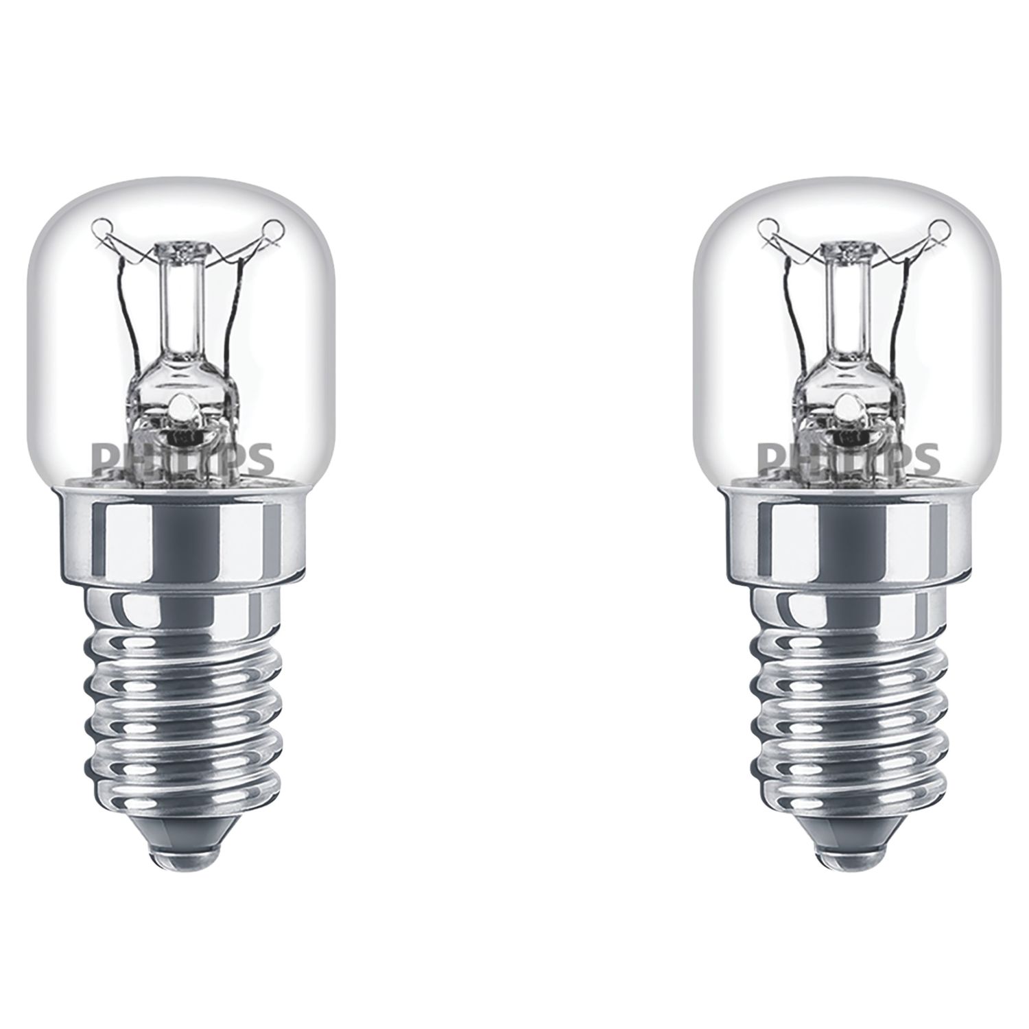 Philips Pygmy E14 Mini Globe Incandescent Oven Light Bulb 172lm 25W 2 Pack (721PP)
