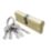 Smith & Locke Fire Rated 1 Star Double Double Cylinder Lock 50-50 (100mm) Polished Brass