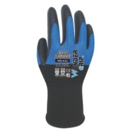 Wonder Grip WG-422 Bee-Smart General Handling Gloves Black/Blue 2X Large