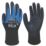 Wonder Grip WG-422 Bee-Smart General Handling Gloves Black/Blue 2X Large