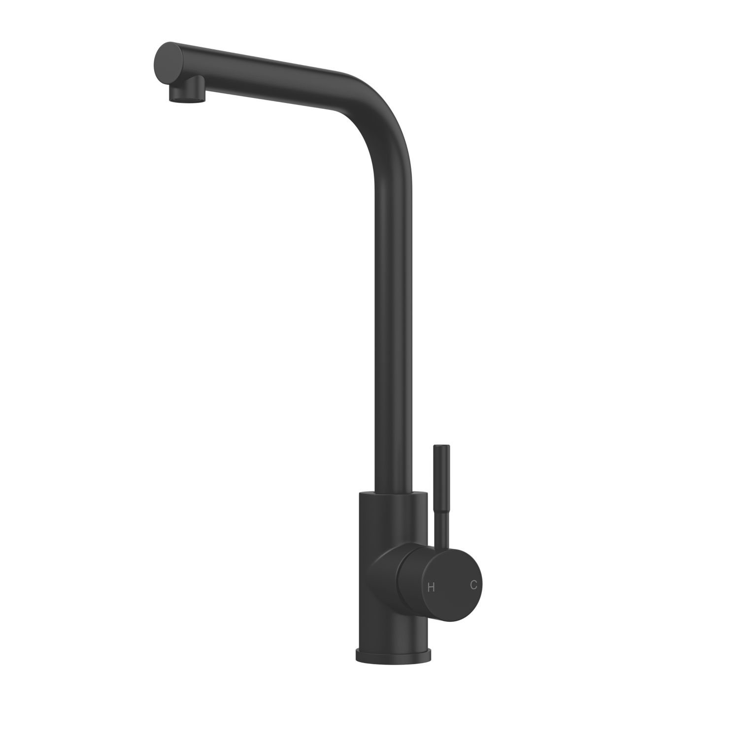 ETAL Vito Single Lever Mono Mixer Kitchen Tap Matt Black (721VN)