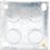 British General  1-Gang Galvanised Steel  Back Box 35mm
