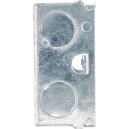 British General  1-Gang Galvanised Steel  Back Box 35mm