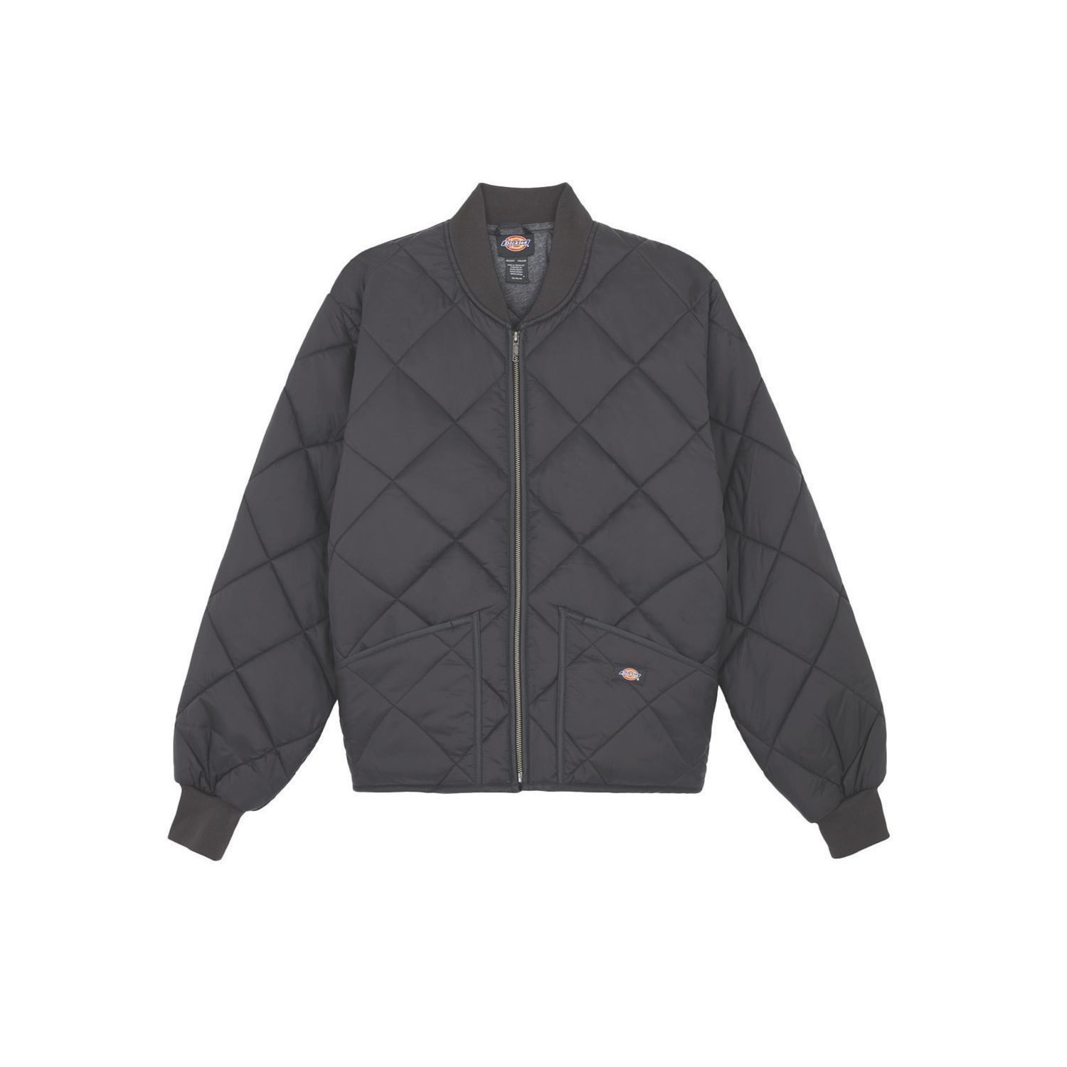 Dickies Diamond Quilted Nylon Jacket Jackets Black Large 39" Chest (721XJ)