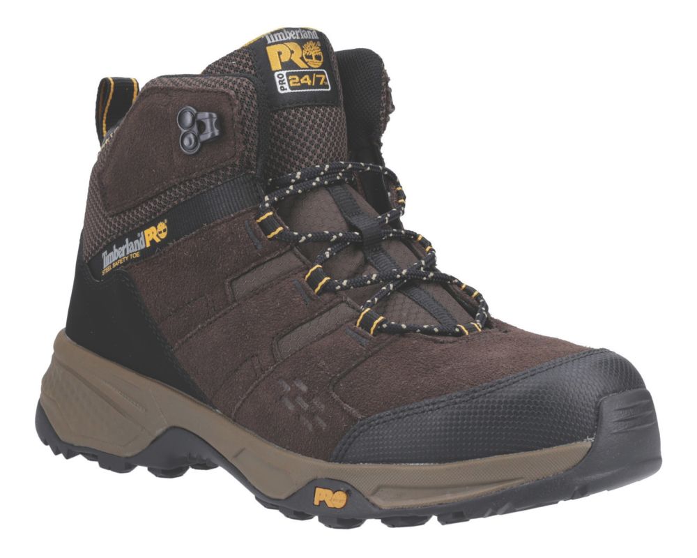 Timberland Pro Switchback LT Size 12 Dark Brown Steel Toe Cap Safety