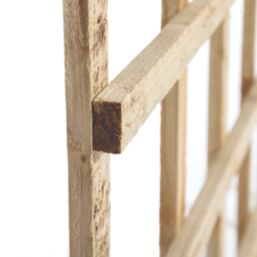 Rowlinson  Softwood Square Trellis 6' x 6' 3 Pack