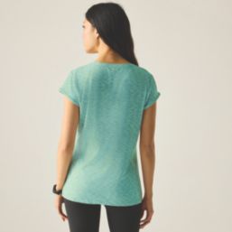 Regatta Hyperdimension II Short Sleeve Womens T-Shirt Ice Green Size 8