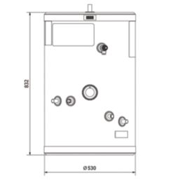 Gledhill  Indirect Unvented  Hot Water Cylinder 120Ltr